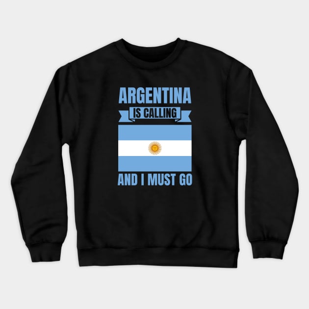 Argentina Crewneck Sweatshirt by footballomatic